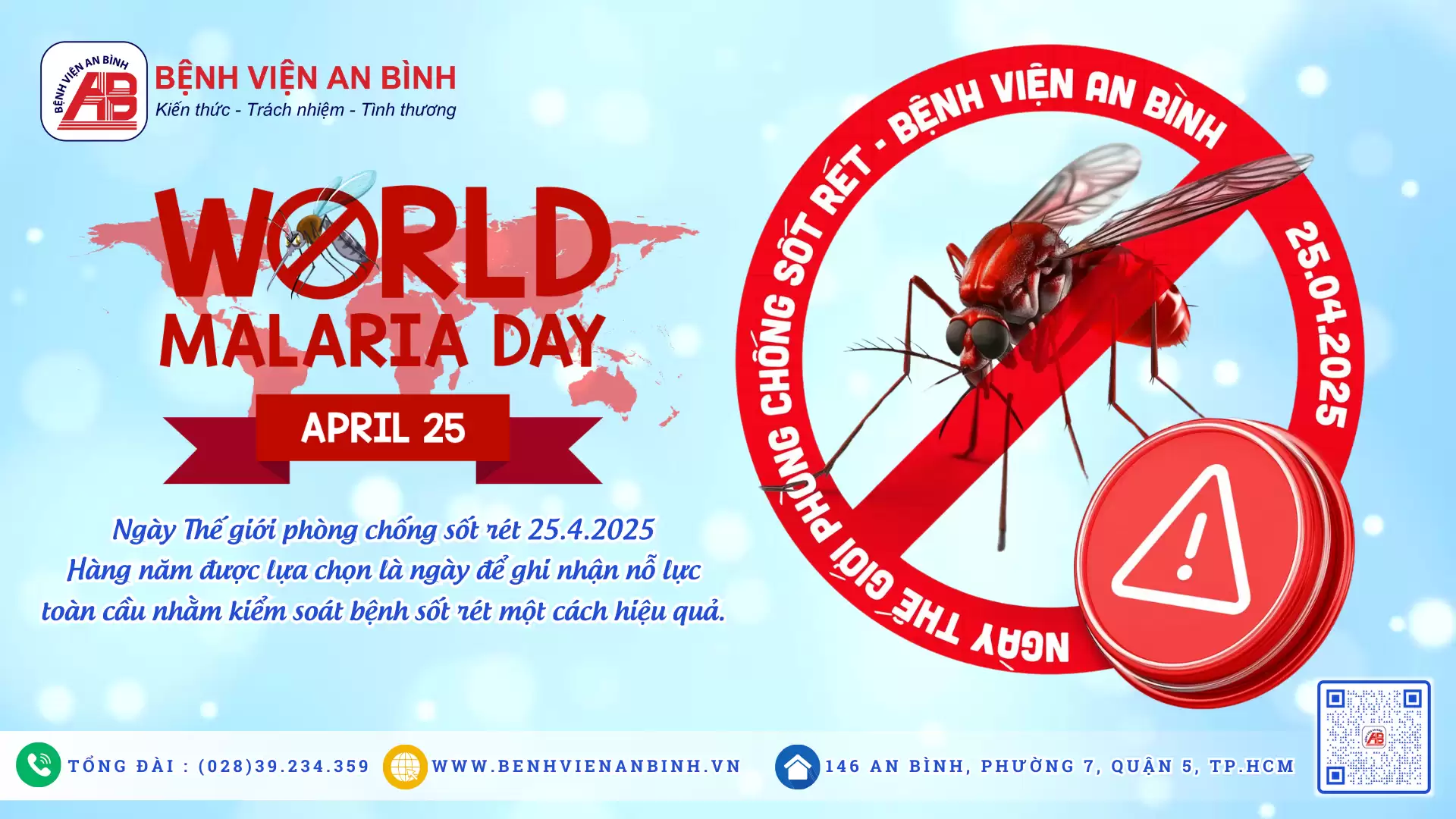 Hưởng ứng Ngày Thế giới phòng chống sốt rét – World Malaria Day (25/4/2025)