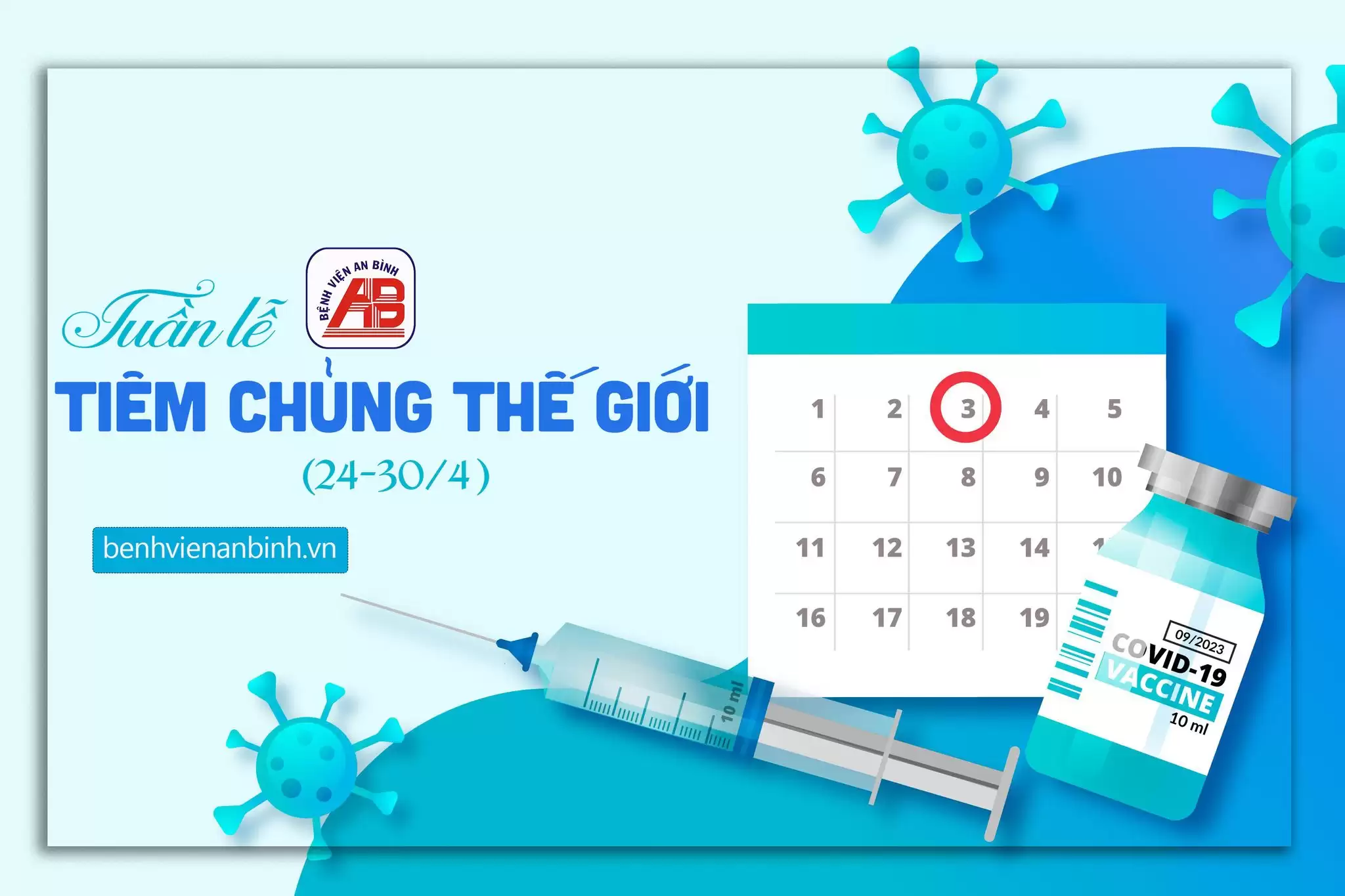 Hưởng ứng tuần lễ tiêm chủng thế giới 24/4/2025 – 30/4/2025