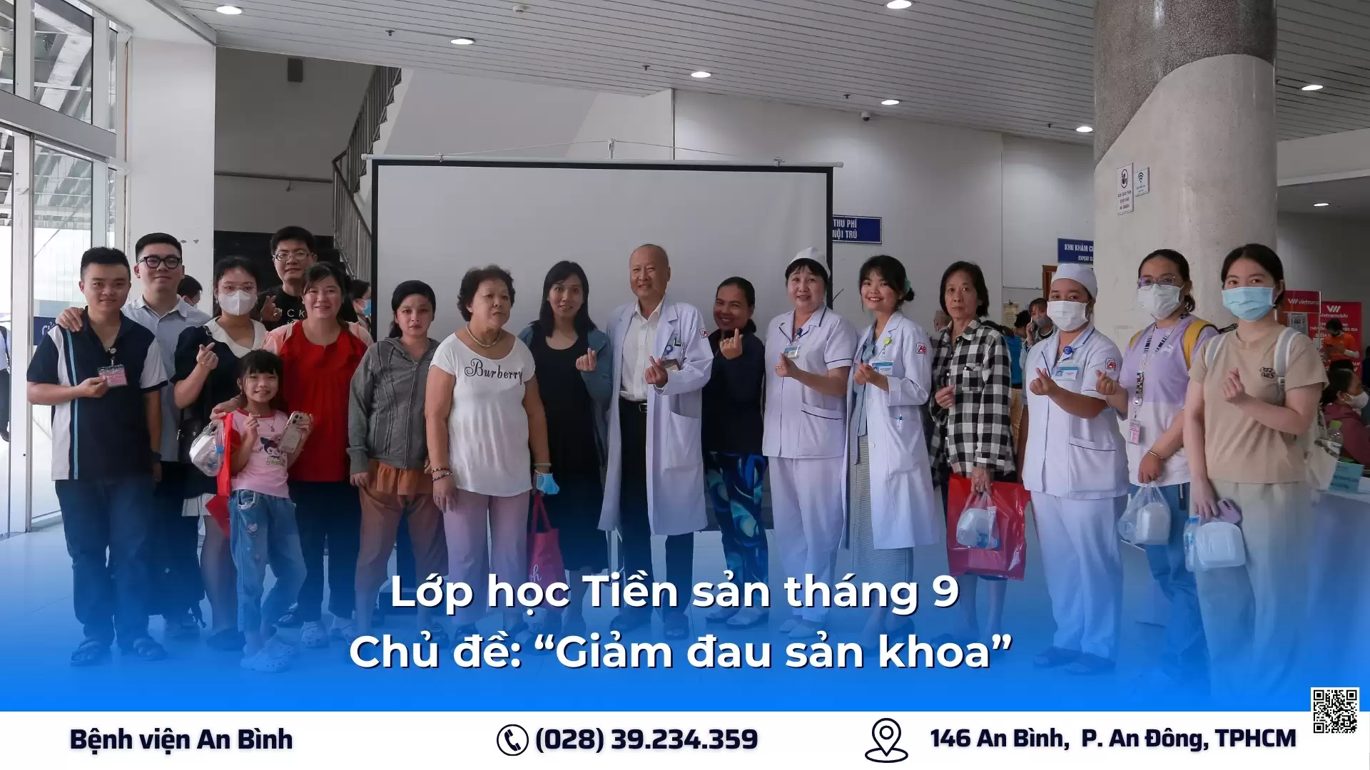 Lớp học Tiền sản tháng 9 – Chủ đề: “Giảm đau sản khoa”