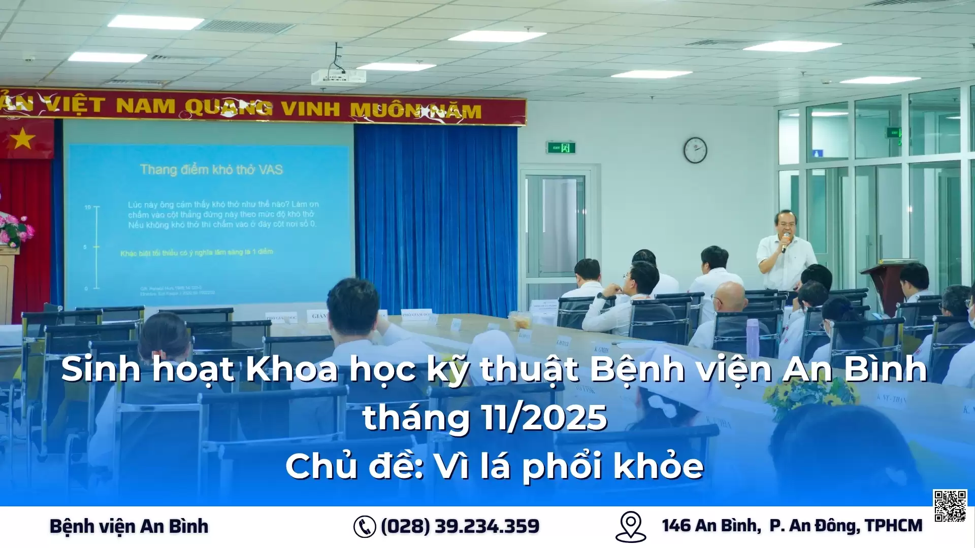 Sinh hoạt Khoa học kỹ thuật Bệnh viện An Bình tháng 11/2025 – Chủ đề: Vì lá phổi khỏe