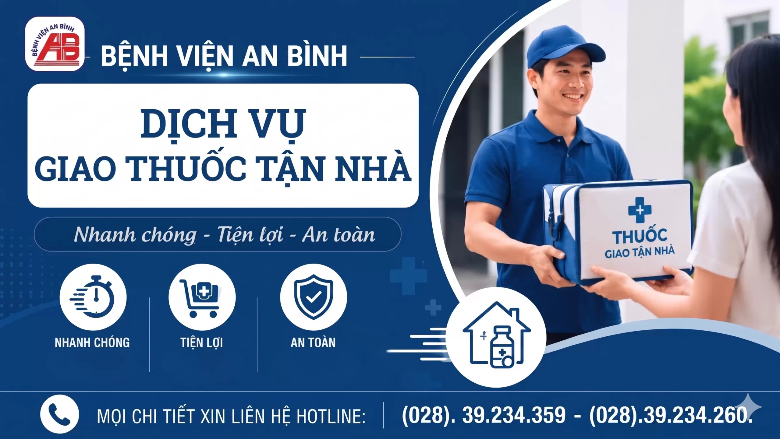 Dịch vụ giao thuốc tận nhà tại Bệnh viện An Bình