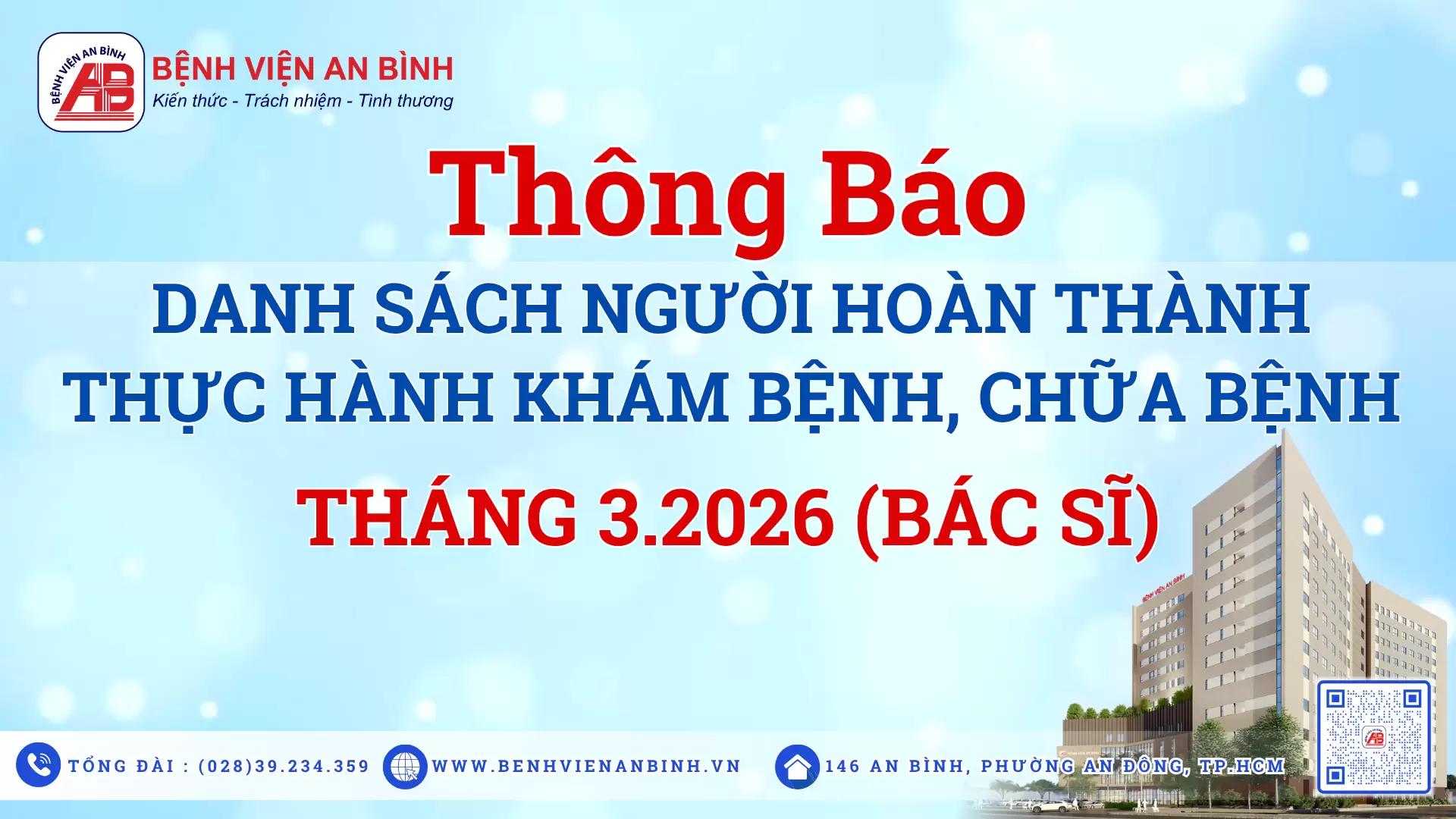Thông báo danh sách người hoàn thành thực hành khám bệnh, chữa bệnh tháng 5 năm 2025 – Đợt 1
