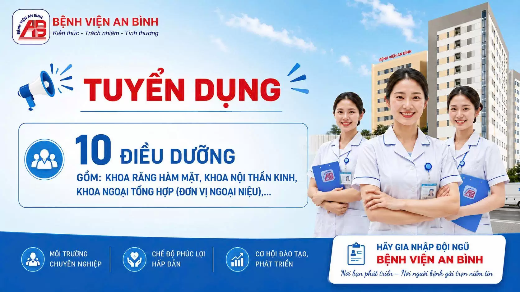 Thông báo tuyển dụng điều dưỡng 11/5/2026 – 30/6/2026