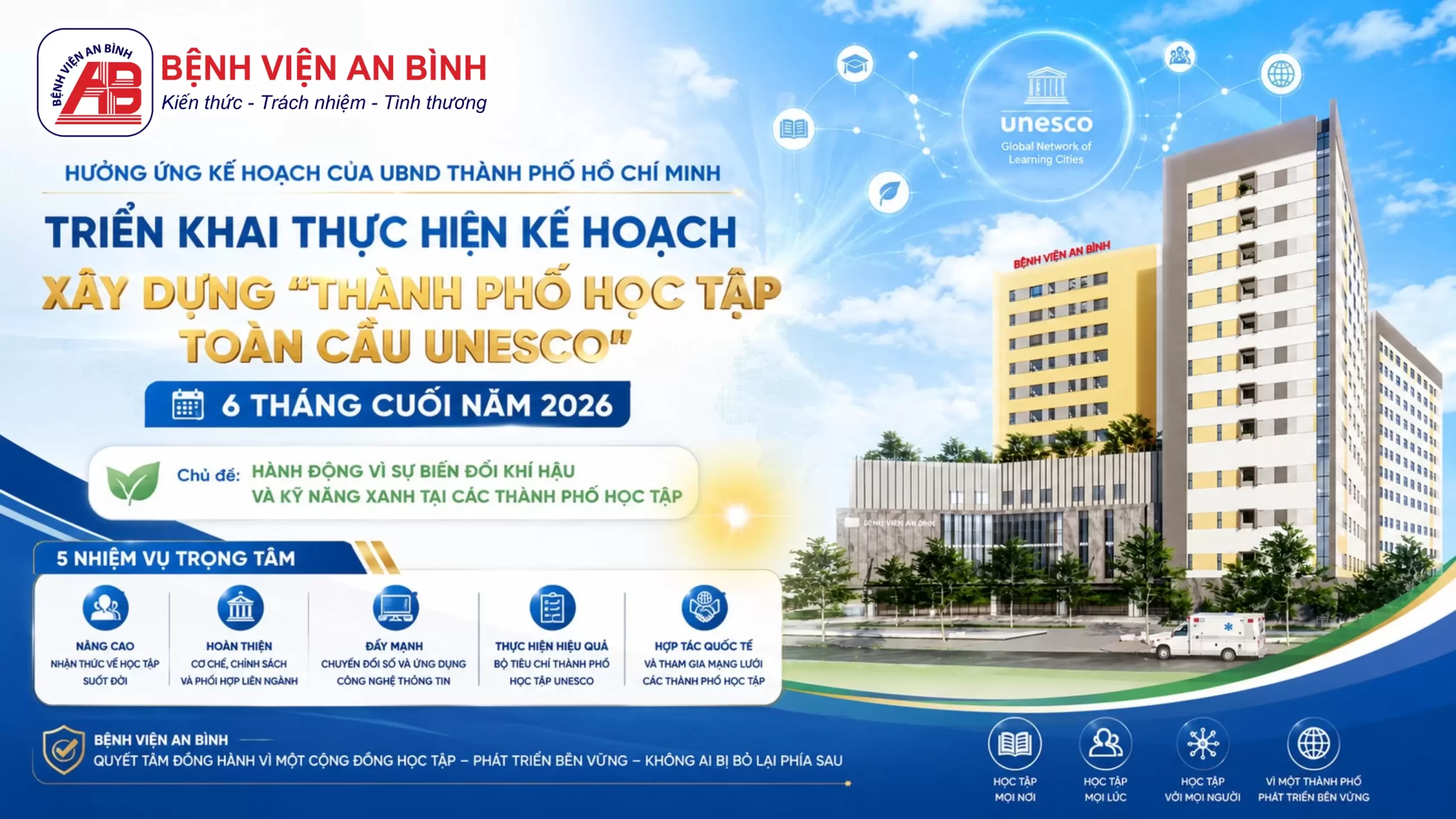 Triển khai thực hiện kế hoạch xây dựng “Thành phố học tập toàn cầu UNESCO” 06 tháng cuối năm 2026